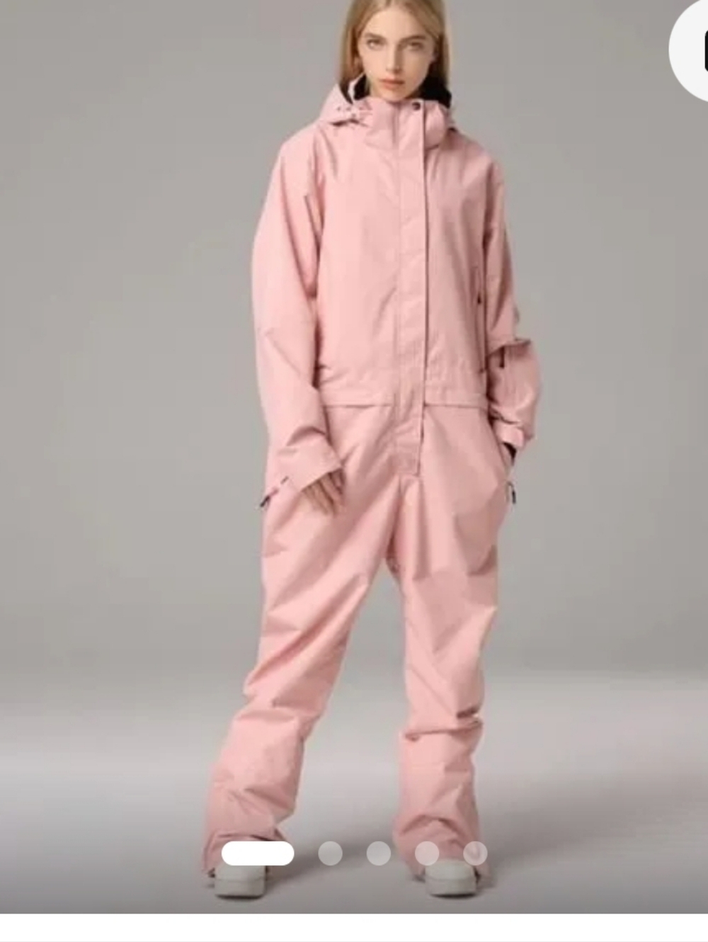Women's Searipe One Piece Pink Ski Suits Winter Jumpsuit Snowsuits